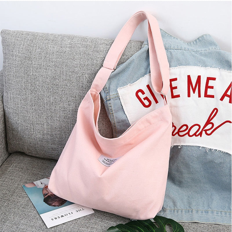 Large-capacity Canvas Shopping Bag Retro Casual Women&#39;s Tote Shoulder Bag Letter Printed Zipper Crossbody Bags for Women