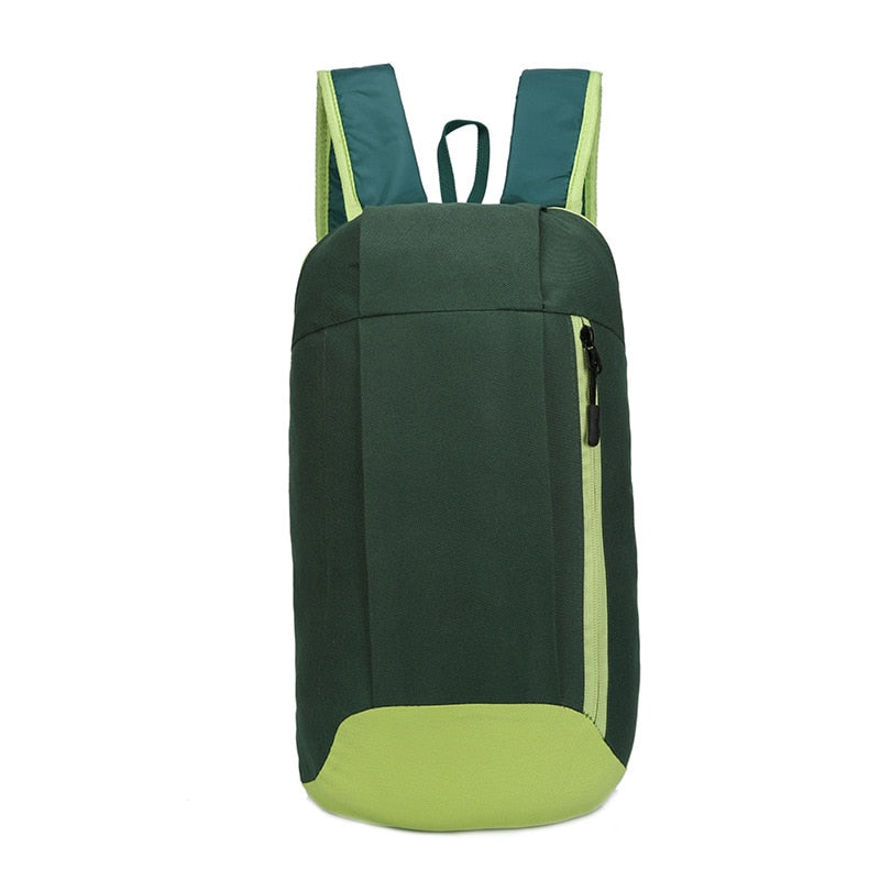 10L Outdoor Sports Light Weight Waterproof Backpack Travel Hiking Bag Zipper Adjustable Belt Camping Knapsack Men Women Child