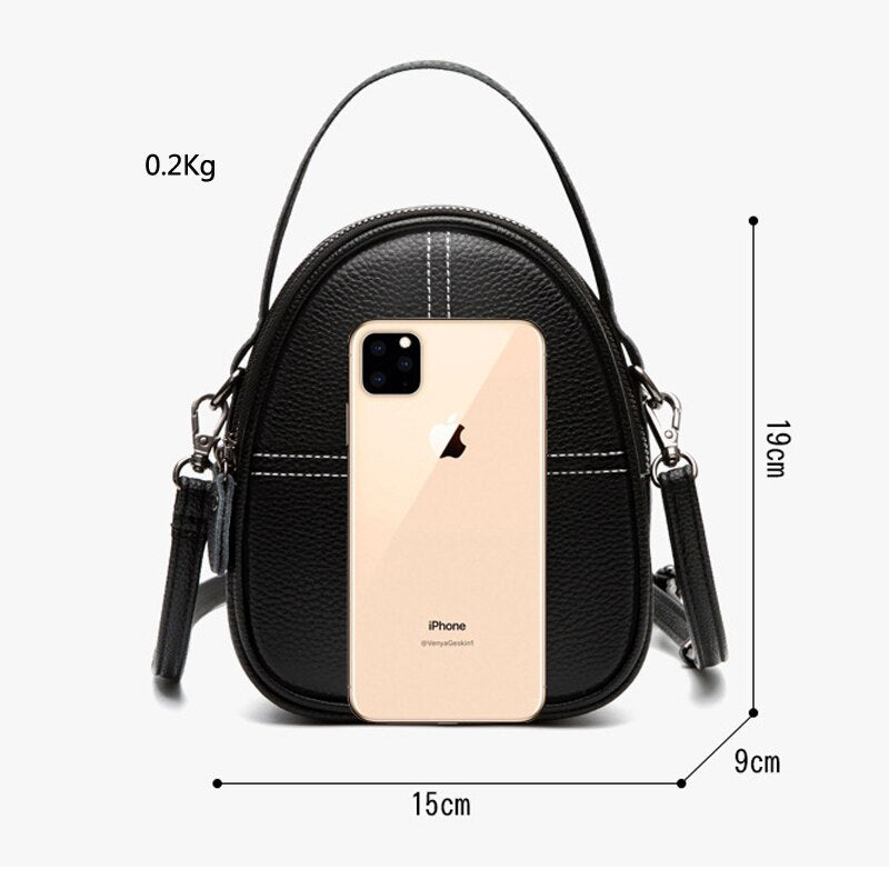 Fashion Trend Crossbody Designer Handbags For Women Genuine Leather Shell Casual Shoulder Bags Girl Korean White Messenger Bag