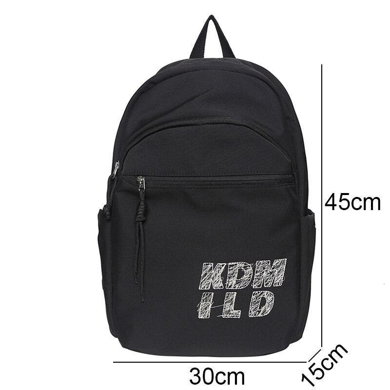 New Female Laptop College Backpack Fashion Girl Travel School Bag Women Nylon Student Backpack Cool Lady Trendy Leisure Book Bag