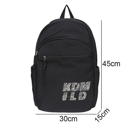 New Female Laptop College Backpack Fashion Girl Travel School Bag Women Nylon Student Backpack Cool Lady Trendy Leisure Book Bag