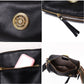 Women Genuine Leather Handbags Simple and Fashionable Wide Shoulder Bag Rotating Metal Lock Ladies Shoulder Bags Messenger Bag