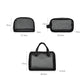 Black Women Men Necessary Cosmetic Bag Transparent Travel Organizer Fashion Small Large Black Toiletry Bags Makeup Pouch