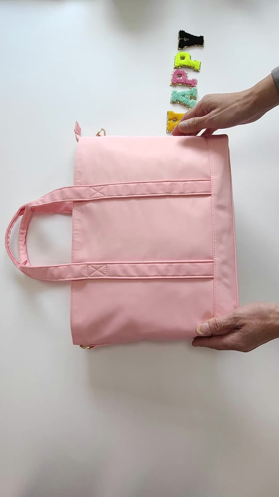 Large Capacity Shoulder Handbag Nylon Leisure Travel Bag Waterproof Fitness Cosmetic Storage Printed Casual Ladies Handbag