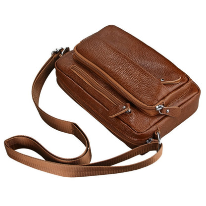 Men Shoulder Bags Genuine Leather Small Crossbody Satchel Business Brand Fashion Retro Male Bags Messenge