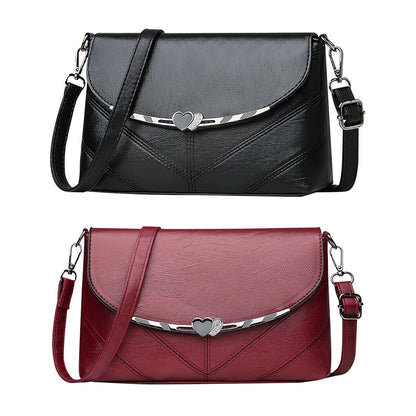 PU Leather Women Shoulder Bag Solid Color Female Purse Small Messenger Bags Female Elegant Crossbody Shoulder Ornament