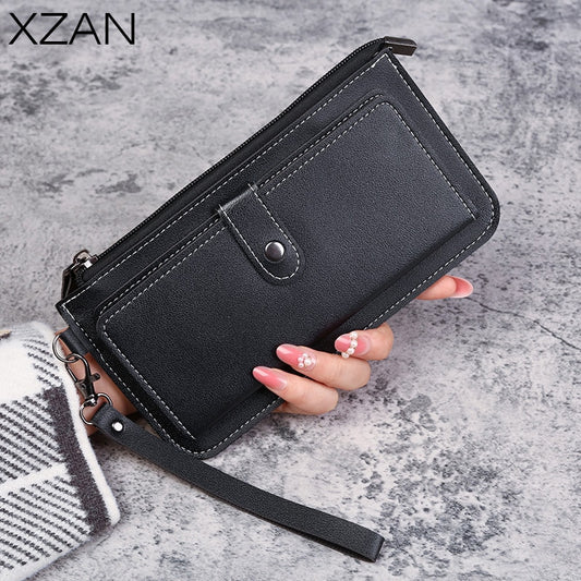 Multifunctional Women Wallets Fashion Long Section Card Holders PU Leather Vintage Coin Keeper Trend Designer Bags Clutch