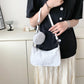 Vintage Flower Printing Shoulder Underarm Bags for Women Casual Small Top-Handle Handbags Ladies Shoulder Bags with Mini Purse