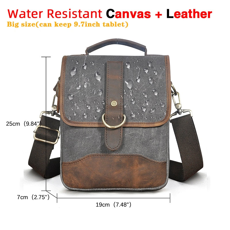 Original Leather Male Design Casual Shoulder messenger bag cowhide Fashion 8&quot; Tote Crossbody Mochila Satchel bag For Men 143-g