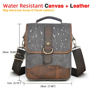 Original Leather Male Design Casual Shoulder messenger bag cowhide Fashion 8&quot; Tote Crossbody Mochila Satchel bag For Men 143-g