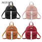 Leather Messenger Bags Hit Color Bowknot Backpacks Women Small Shoulder Crossbody Bags Portable Women Backpack