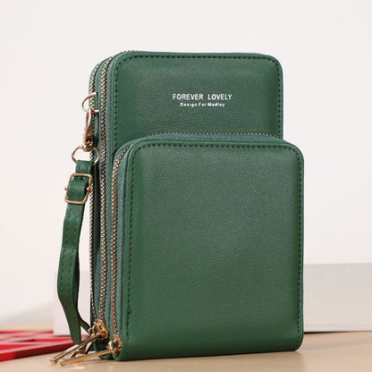 Handbags Women Bag Female Shoulder Bag Messenger Bag Large-capacity Mirror Touch Screen Mobile Phone Bag Wallet Card Case