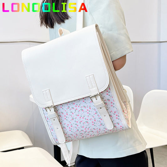 Women&#39;s Cute Flower Backpack Fashion Back Pack Bags for Girls Luxury Korean Style Rucksack Mochilas Kawaii Summer Style Bagpacks