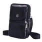 Multifunction Men Cowhide Leather Small Phone Bags Solid Color Zipper Mini Crossbody Bag Outdoor Male Messenger Bag Handbag