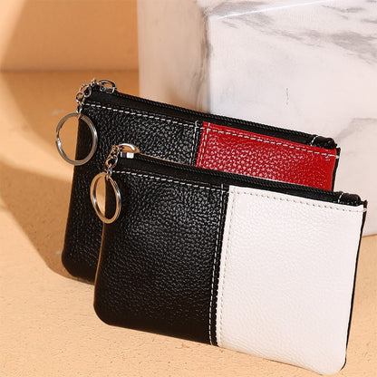 Litchi Pattern Coin Purse Female PU Leather New Mini Wallet Luxury Brand Designer Women Small Hand Bag Cash Pouch Card Holder