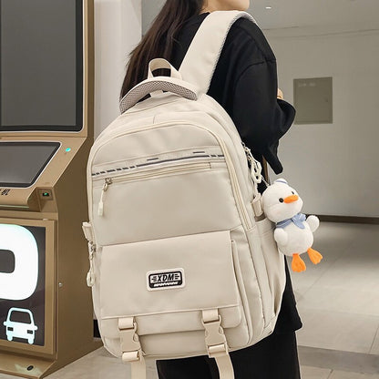 Cool Girl High Capacity Laptop Backpack Trendy Women Cute Leisure SchoolBag Female Book Bag Fashion Ladies Travel College Packet