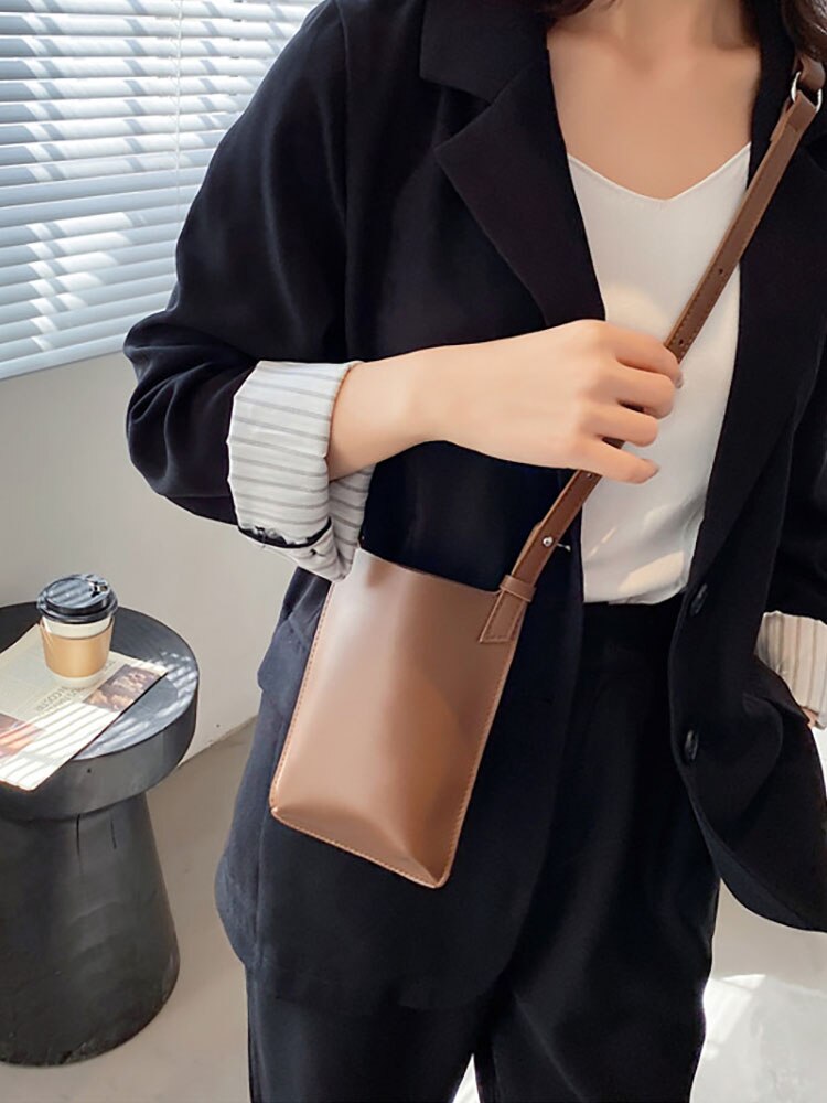Fashion Mini Shoulder Crossbody Bags for Women Tote Pu Leather Square Solid Women&#39;s Bag Designer Small Trend Iphone Bag Totes