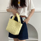 Tote Handbags For Women New Macaron Color  Winter Protable Flower Female Clutch Purse Mini Open Bag  сумочка через плечо