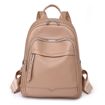 Women Fashion PU Leather Backpack Female Teenager Large Capacity School Bag Lady Travel Shopping Rucksack Student Class Bagpack