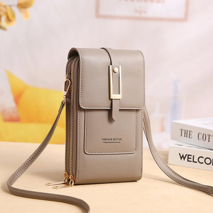 Women Wallet Brand Touchable Mobile Phone Bags Small Card Holders  Handbag Purse Clutch Wallets Messenger Shoulder Bag Female