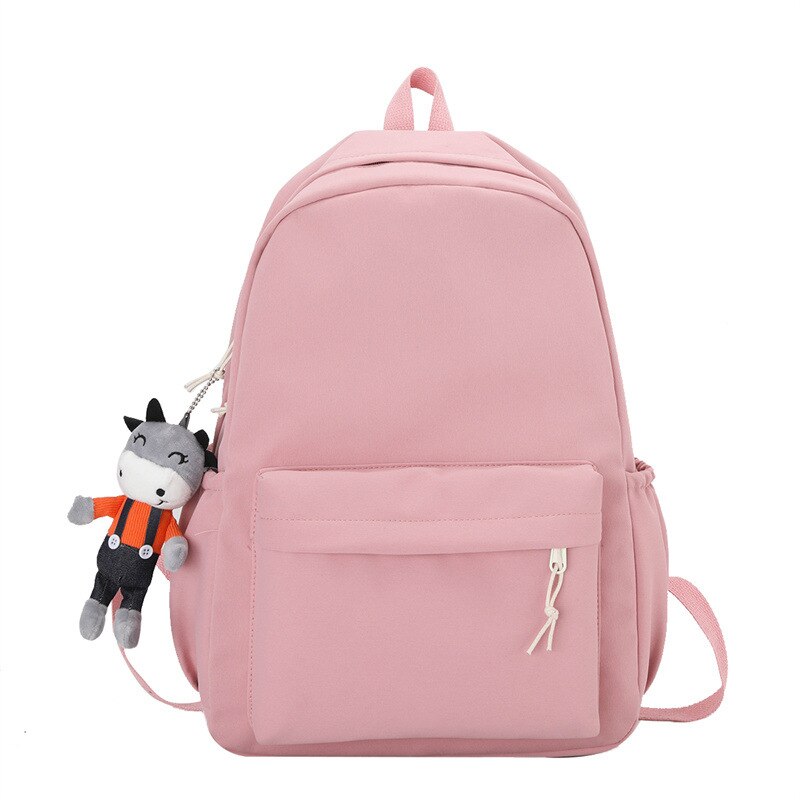 Simple Casual School Bag Korean Student Backpack Waterproof Nylon Women Backpacks Sport Travel Bags for Female Girls