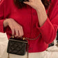 Small Messenger Bag Ladies Trendy Rhombus Embroidery Lipstick Bag Women&#39;s Shoulder Bag Fashion Chain Ladies Messenger Bag