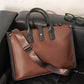 Xiao.p Fashion Men&#39;s High Quality Pu Leather Business Briefcase Casual Document Bag Computer Bag Crossbody Bag One Shoulder Bag