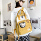DCIMOR New Portable Nylon Women Backpack Female Cute Ring Buckle Travel Bag Teenage Girl Transparent Schoolbag Fashion Bookbag