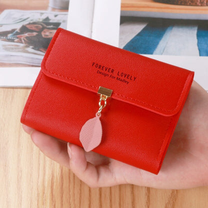 Women's Short Casual Leather Wallet Simple Small Three Fold Coin Purse Wallet Girl's Purses and Handbags Designer Bag