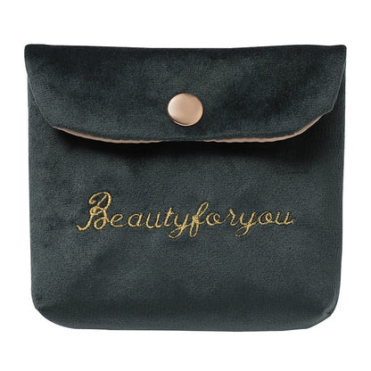 Velvet Portable Cosmetic Bag Travel Mini Coin Money ID Card Lipstick Storage Case Women Sanitary Napkin Pad Packaging Pouch Bags