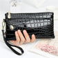 Fashion Women Wallets Dull Polish Leather Wallet Double Zipper Day Clutch Purse Wristlet Portefeuille Handbags Carteira Feminina