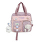 DCIMOR New Multifunction Women Backpack Female Kawaii Waterproof Nylon Travel Bag Girl Fashion Embroidery Small Schoolbag Gift