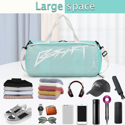 Sports Gym Duffle Bag with Shoes Compartment, BE SMART Waterproof Travel Packet for Woman &amp; Man, Large Shoulder Sport Tote Bag