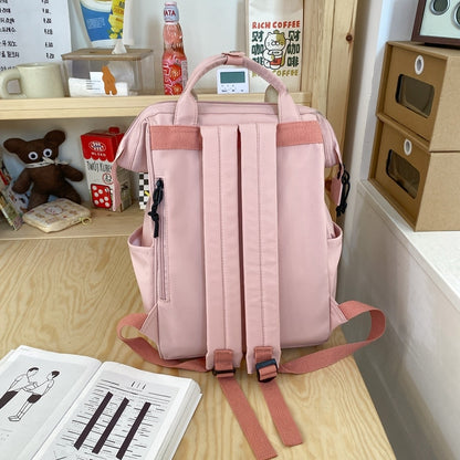 Women Green Laptop Book Bag New Girl Nylon Travel School Bag Kawaii Lady Student Backpack Trendy Female College Backpack Fashion