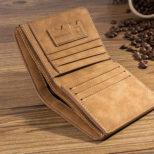 Men&#39;s Wallet Leather Billfold Slim Hipster Cowhide Credit Card/ID Holders Inserts Coin Purses Luxury Business Foldable Wallet