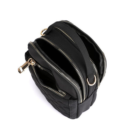 Women Waterproof Nylon Crossbody Bags Handbag Shoulder Bag Tote Solid Color  Ladies Top-handle Bags For Women