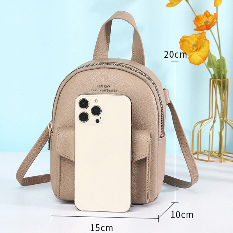 Brand Designer Fashion Women Backpack Small Soft PU Leather   Mini High Capacity Backpack Female Ladies Shoulder Bag Purse Femal