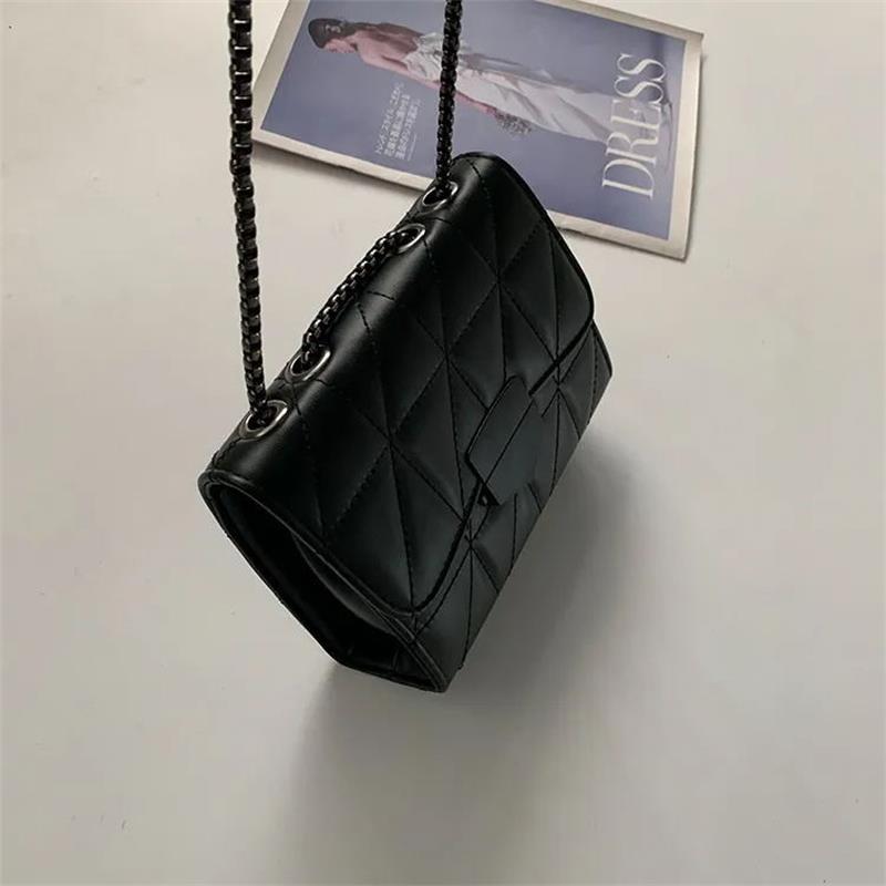 New Casual Luxury Chain Crossbody Bags For Women Fashion Simple Shoulder Bag Ladies Designer Handbags PU Leather Messenger Bags