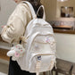 Fashion Girl Badge Waterproof Travel Mesh College Backpack Ladies Trendy Women School Bag Kawaii Female Laptop Backpack Cool Bag