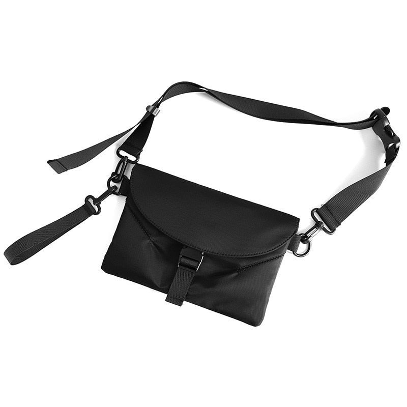 Casual Men&#39;s Small Shoulder Bag Street Trend Small Chest bag Storage Travel Phone Pouch Unisex Nylon Messenger Crossbody Bags