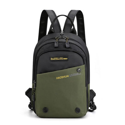 Nylon Rucksack Knapsack For Men Messenger Cross Body Chest Pack Bags Military MultipurposeTravel Male Fashion Daypack Backpack