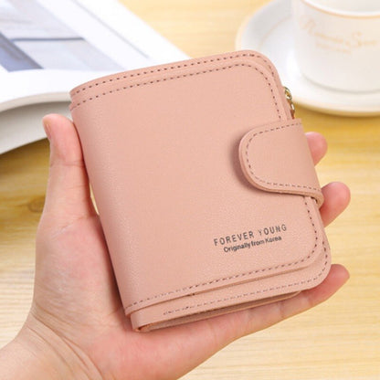 PU Leather Women Wallet Female Hasp Short Wallets Solid Color Coin Handbag For Women Fashion Multipurpose Purses Card Holder