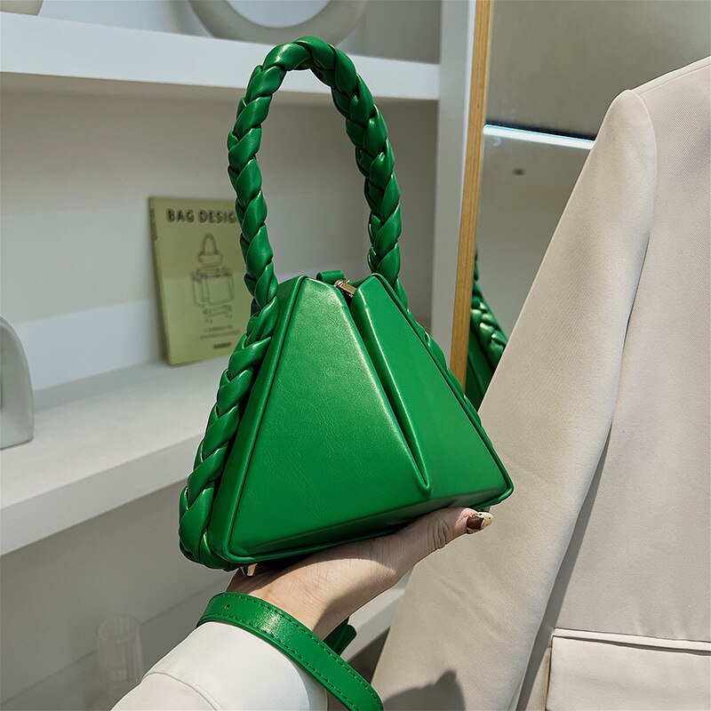 MABULA Fashion Luxury Design Women Shoulder Bags Small Bucket Totes Geometric Chic Handbags High Quality Crossbody Bag New Purse