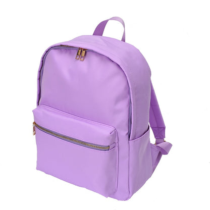 High Quality New Waterproof Nylon Women Backpack Female Travel Bag Backpacks Schoolbag for Teenage Girls Solid Color Bookbag