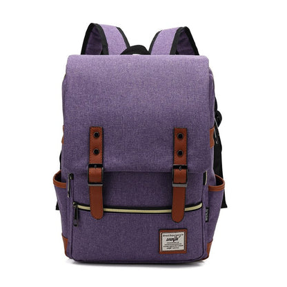 Vintage Unisex Oxford Waterproof Backpacks Large Capacity Women Canvas Travel Bag Youth Students School Books Laptop Backpack