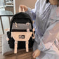 DCIMOR New Nylon Women Backpack Female Mesh Pocket Travel Bag Lady Fashion Schoolbag for Girl Student Preppy Book Pack Kawaii