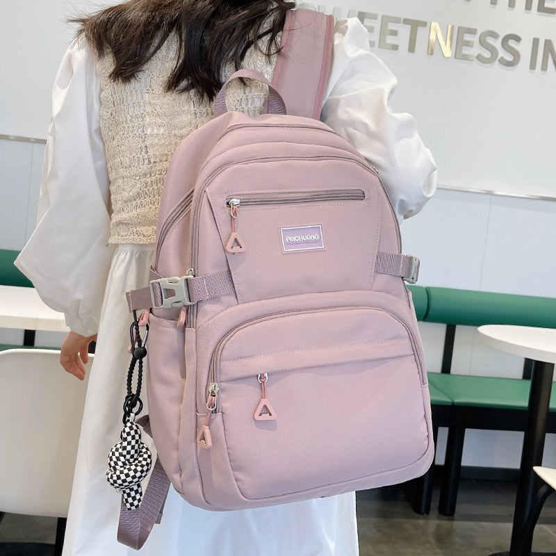 Fashion Ladies Student Backpack Cool Women Laptop Book Bag Trendy Cute Female College Backpack New Girl Travel Kawaii School Bag