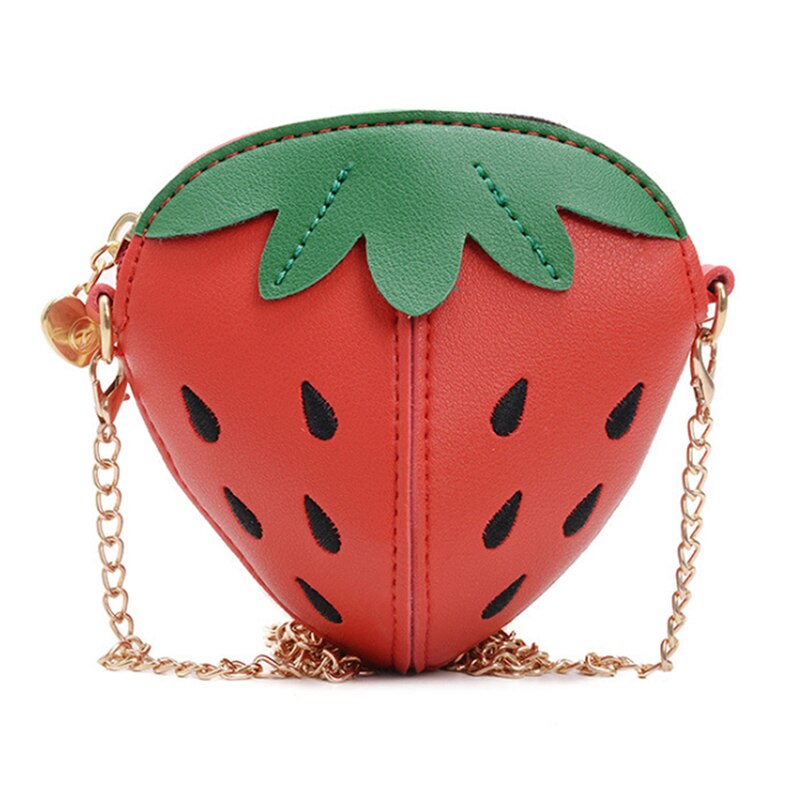 Women Bag Creative Cute Little Strawberry Shape Crossbody Bag Small Women Shoulder Bag Phone Pouch