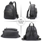 WESTAL Women&#39;s Leather Backpack Black School Backpack for Women Bagpack Luxury Shoulder Bags Woman mochila feminina Back Pack