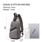 FANDARE Sling Bag Men Chest Pack With USB Crossbody Bag One Strap Backpack Messenger Bags For Travel Cycling Waterproof Canvas
